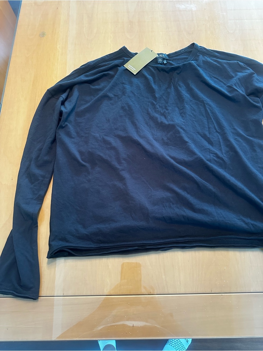 Alala Men's Long-Sleeve Crewneck Shirt - Black